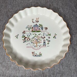 Vintage 10" Pie Baking Dish Jamestown China Country Home Quiche/Tart CottageCore